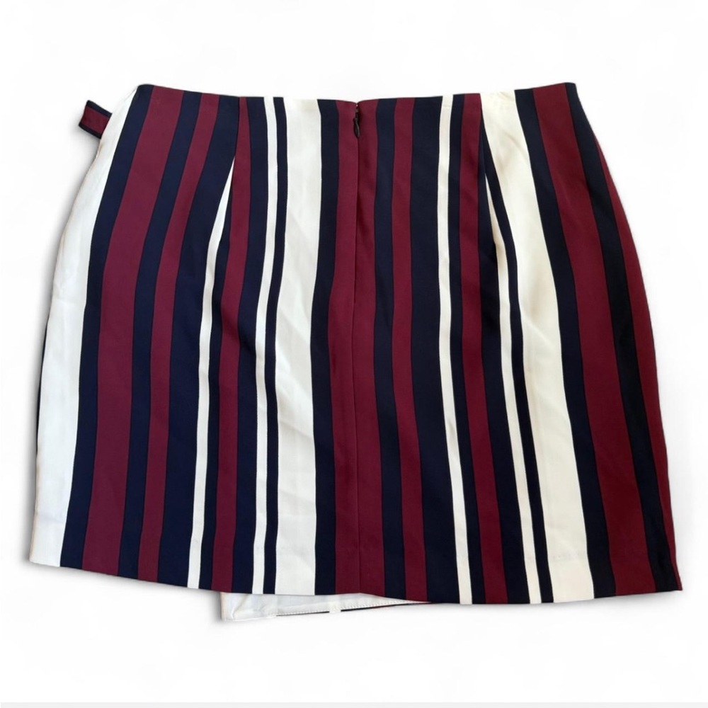Express Wrap Striped Mini Skirt - Picture 2 of 3